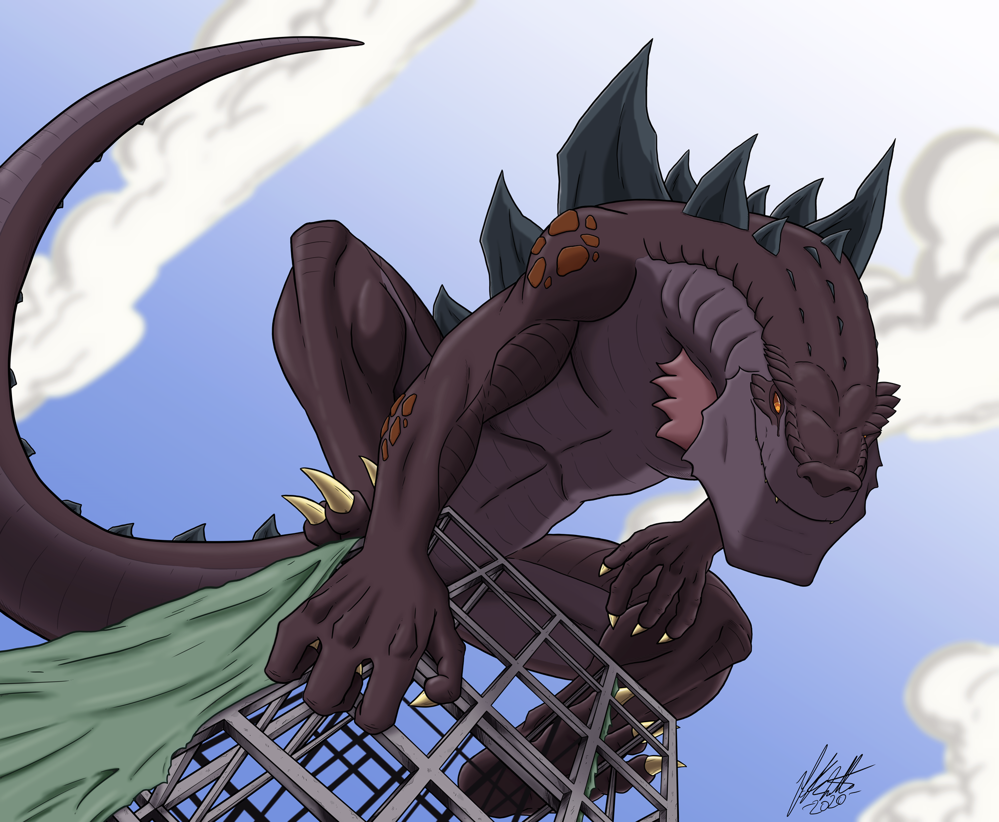 Godzilla: The Series screencap redraw