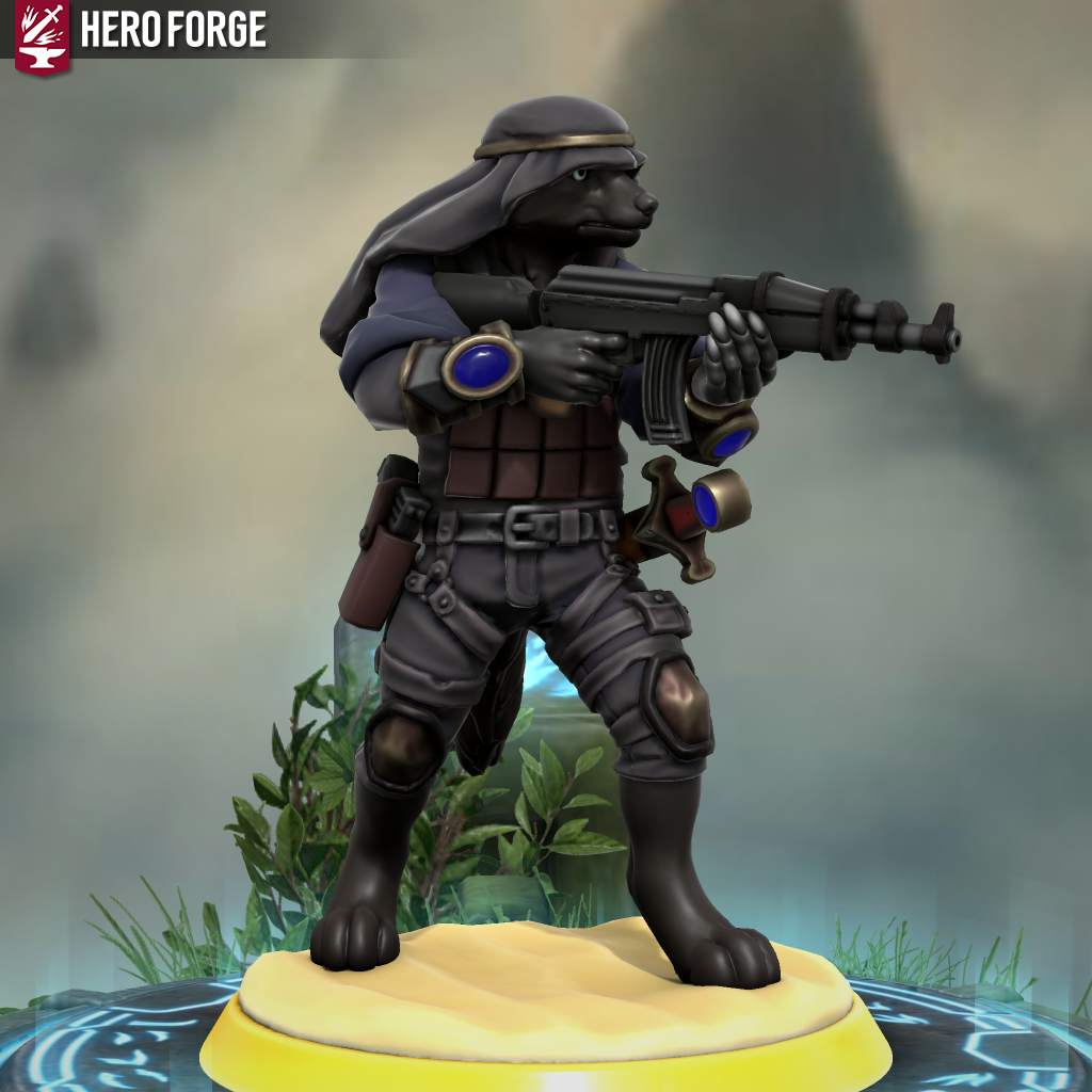 Hero Forge - Modern Anubite (night camo)