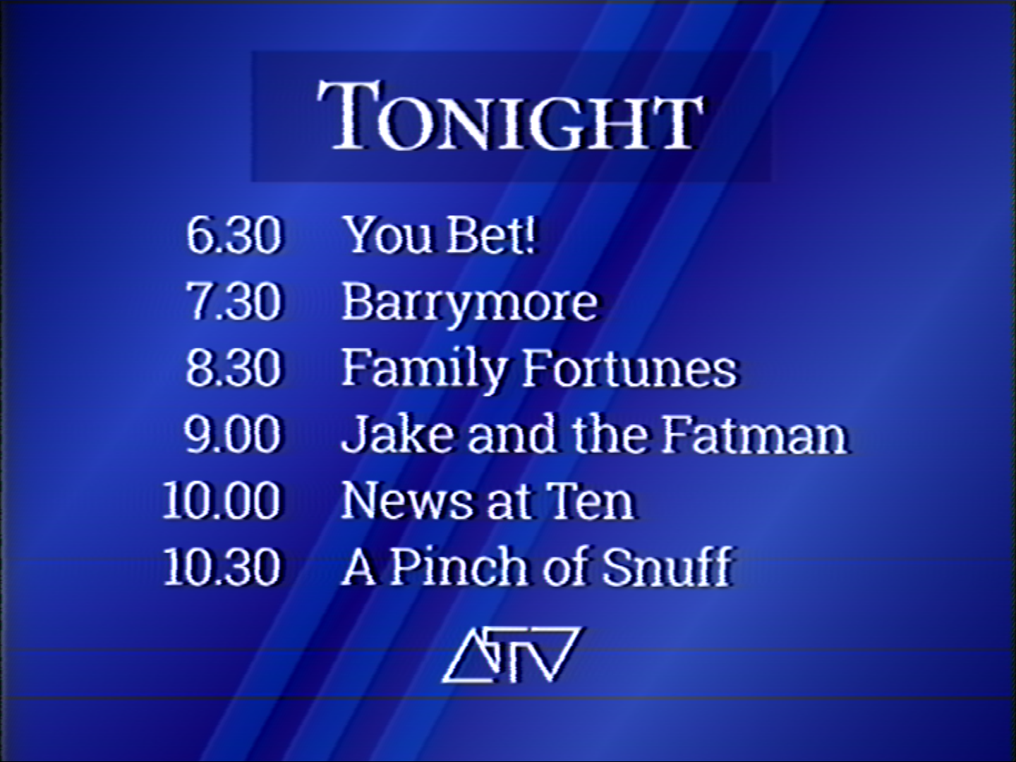 ATV Midlands menu (1993)