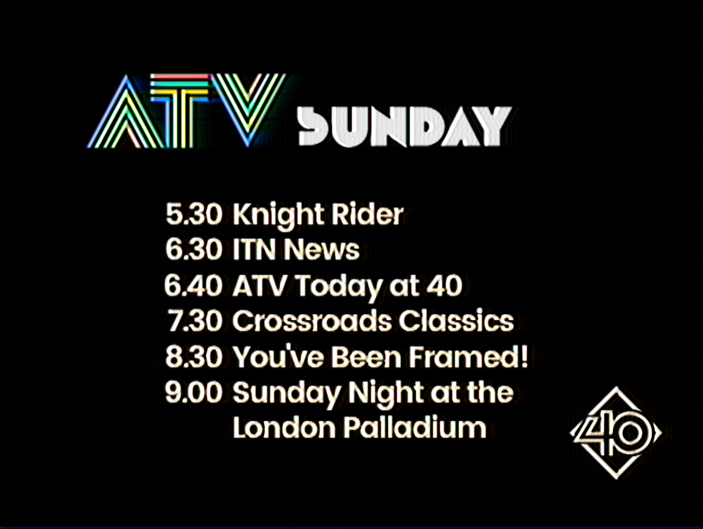 ATV at 40 menu (1995)