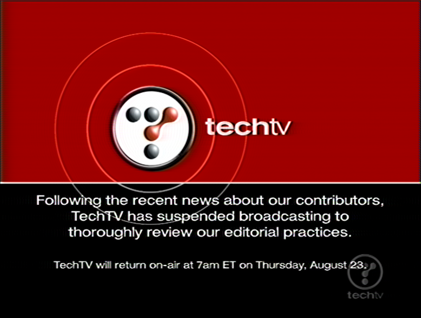 TechTV sign-off - What do we do now? (2001)