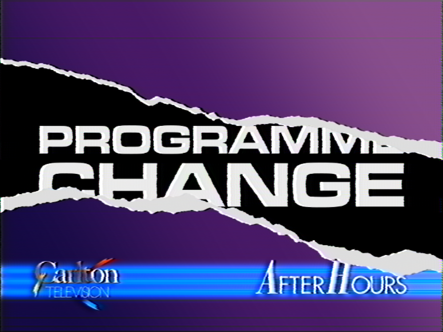 Carlton After Hours - programme change (1988)