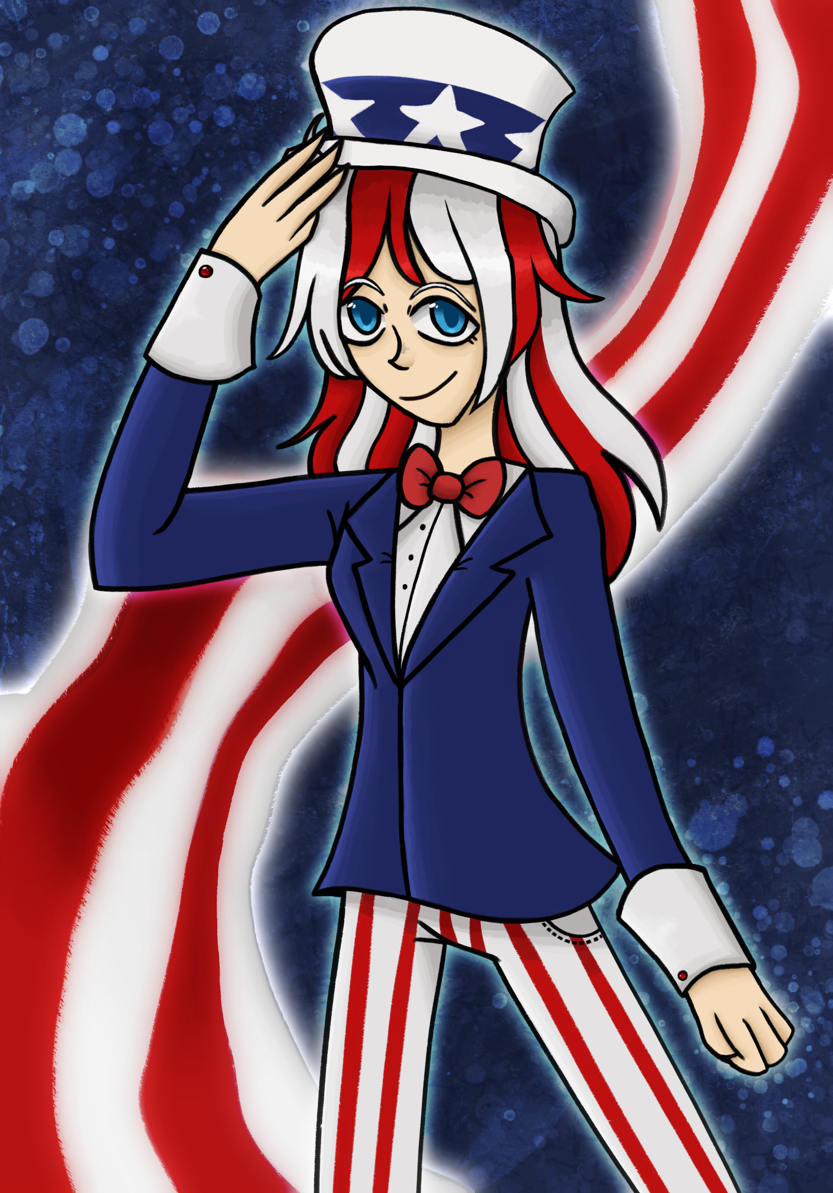 Ameri-Chan Cosplaying as Uncle Sam