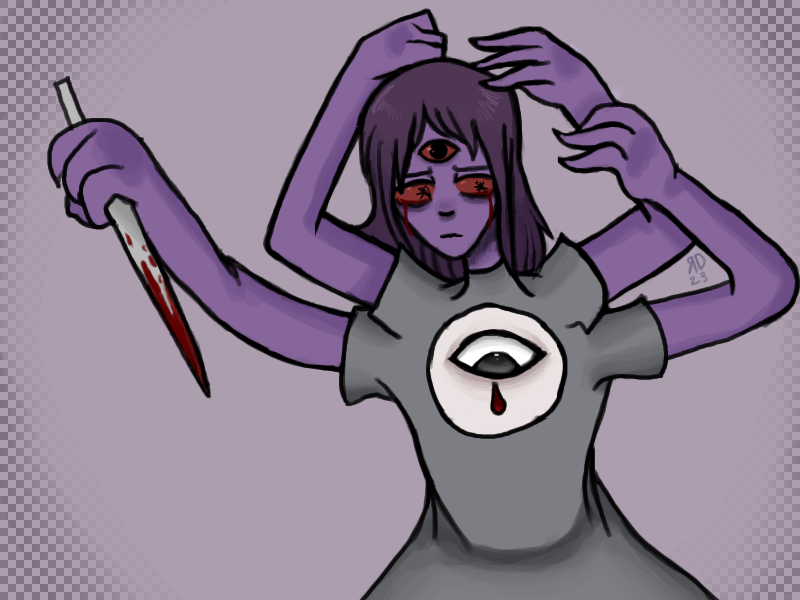 Purple Goddess Of Pain