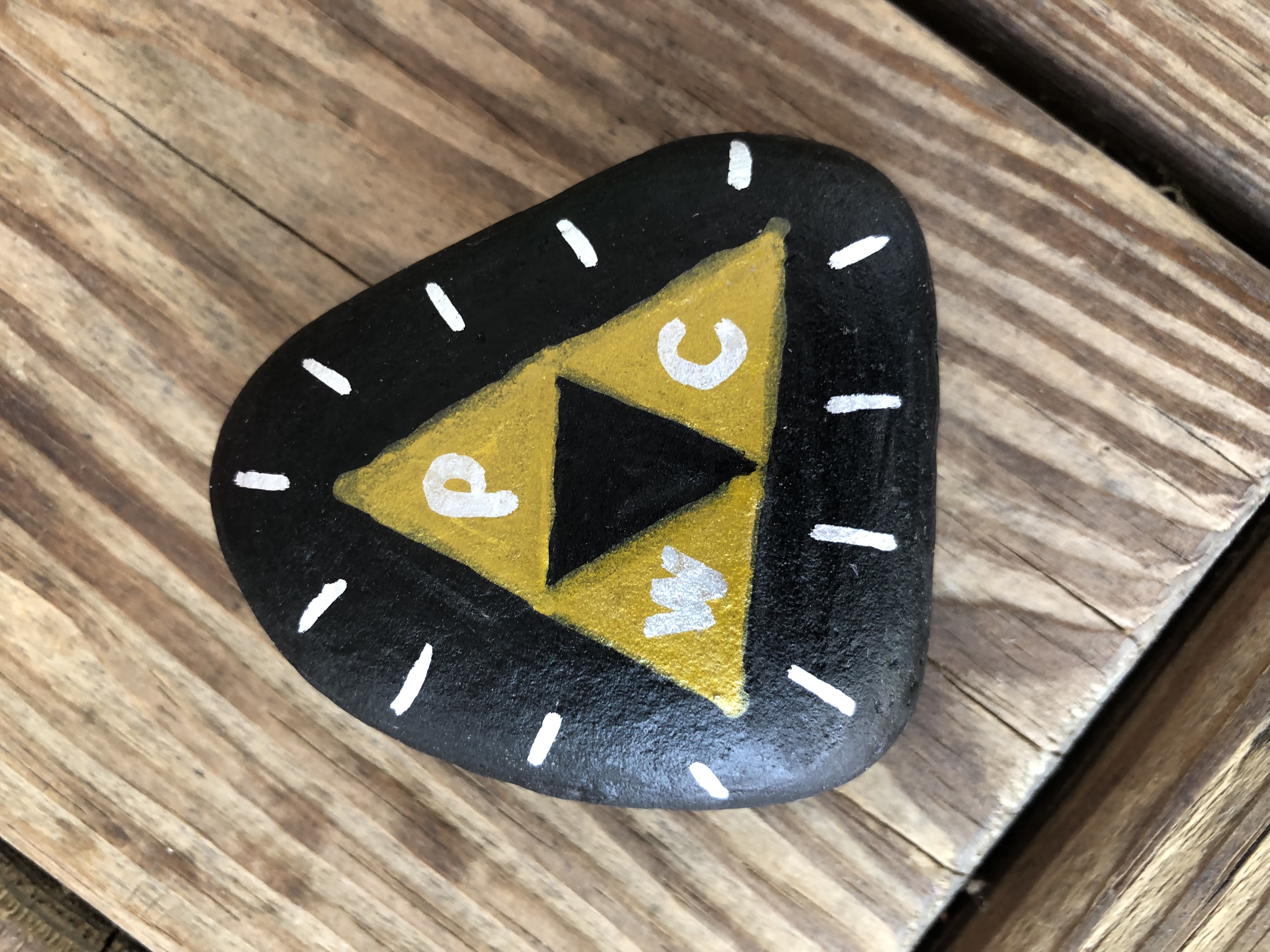 Painted Tri-force rock