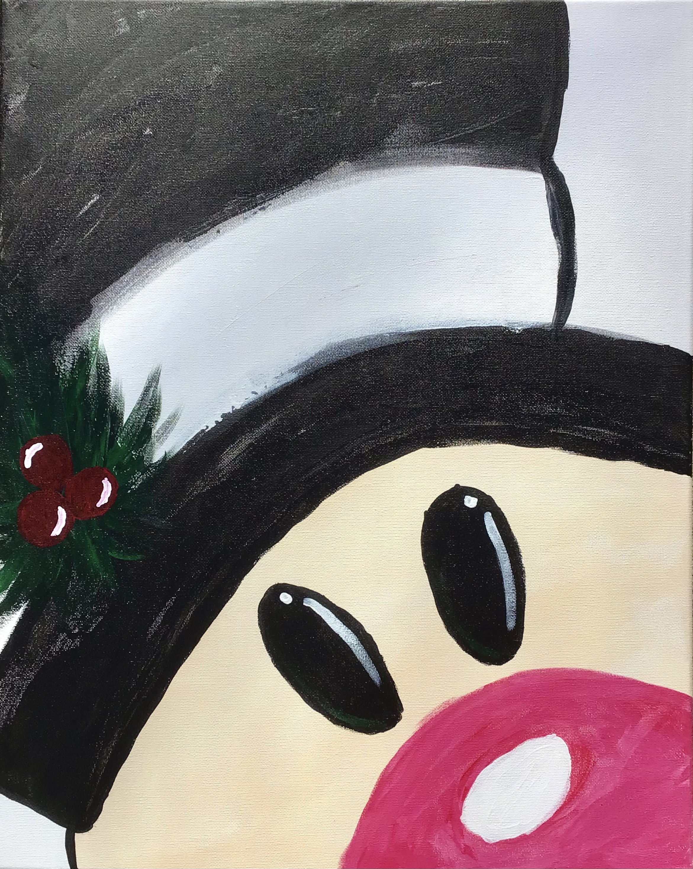 Sip’n’Paint Snowman Painting