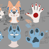 Sora and Aoki Fursuit Structures