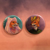 Maid Marian & Robin Hood Buttons