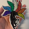 Rainbow Kitsune Sticker