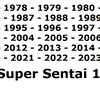 Super Sentai History (1975-2025)