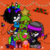 Chroma and Uzi Doorman having Christmas together.