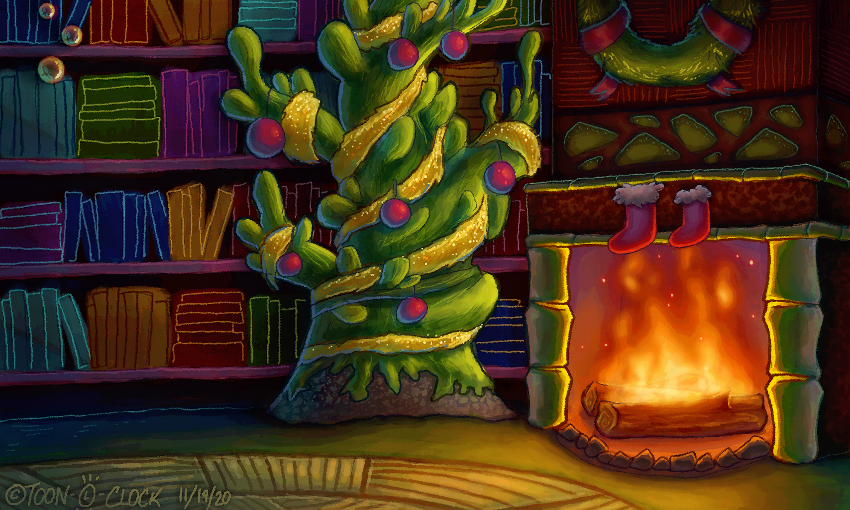 spongebob chistmas bg