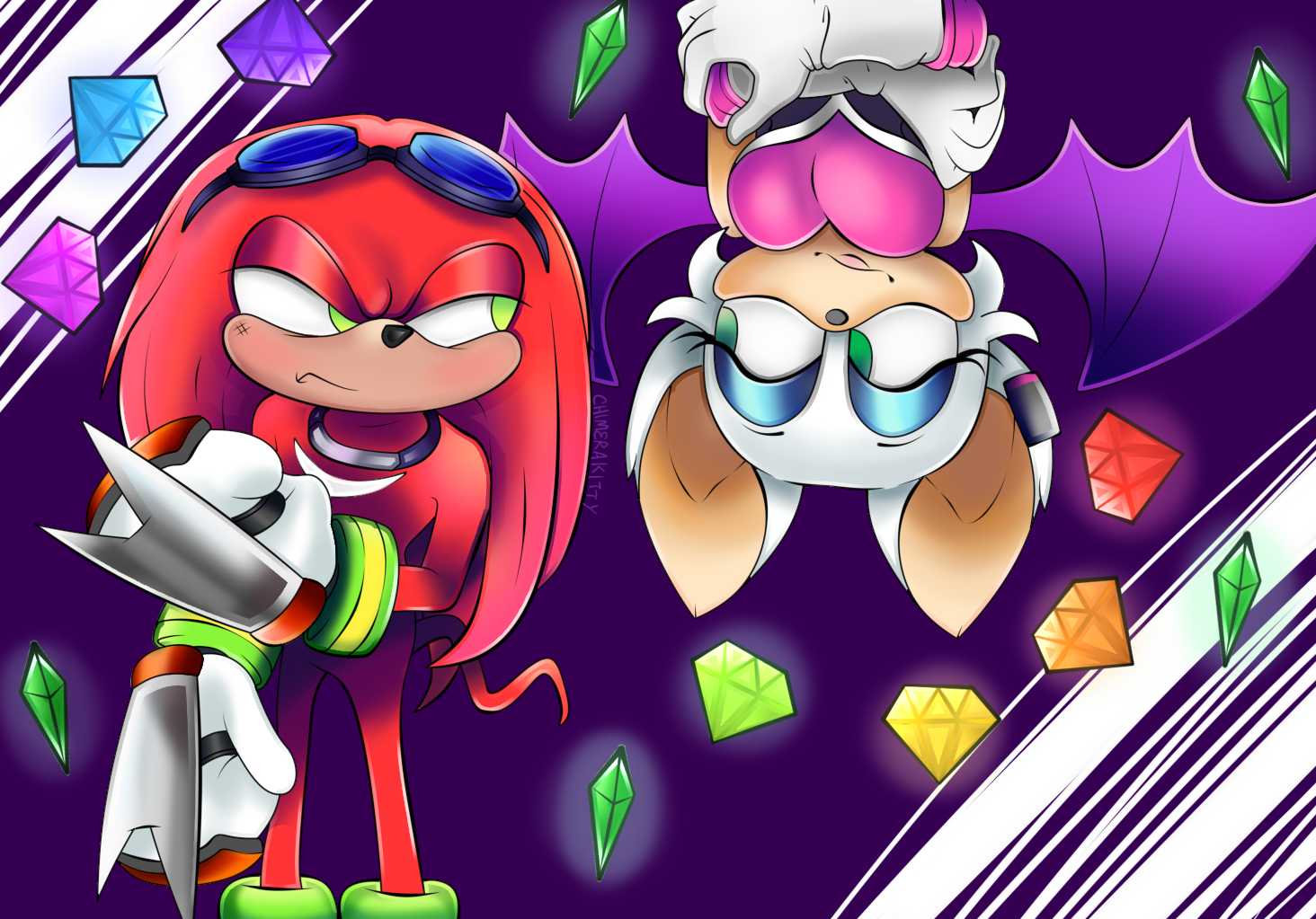 Knuckles and Rouge