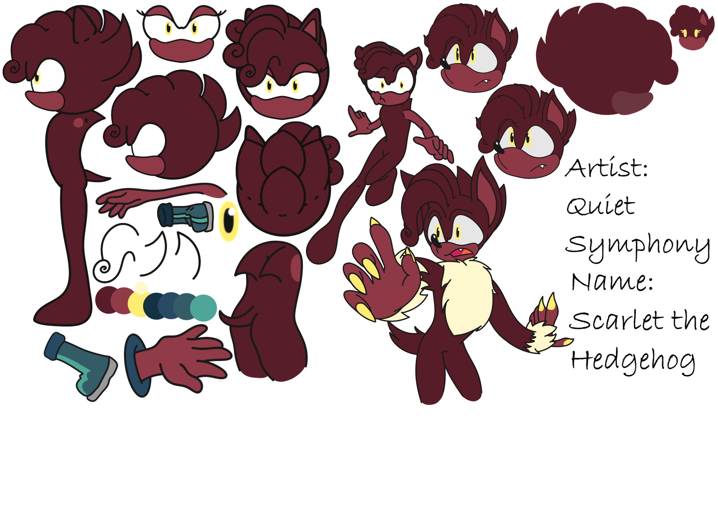 Scarlet the Hedgehog (2nd design)