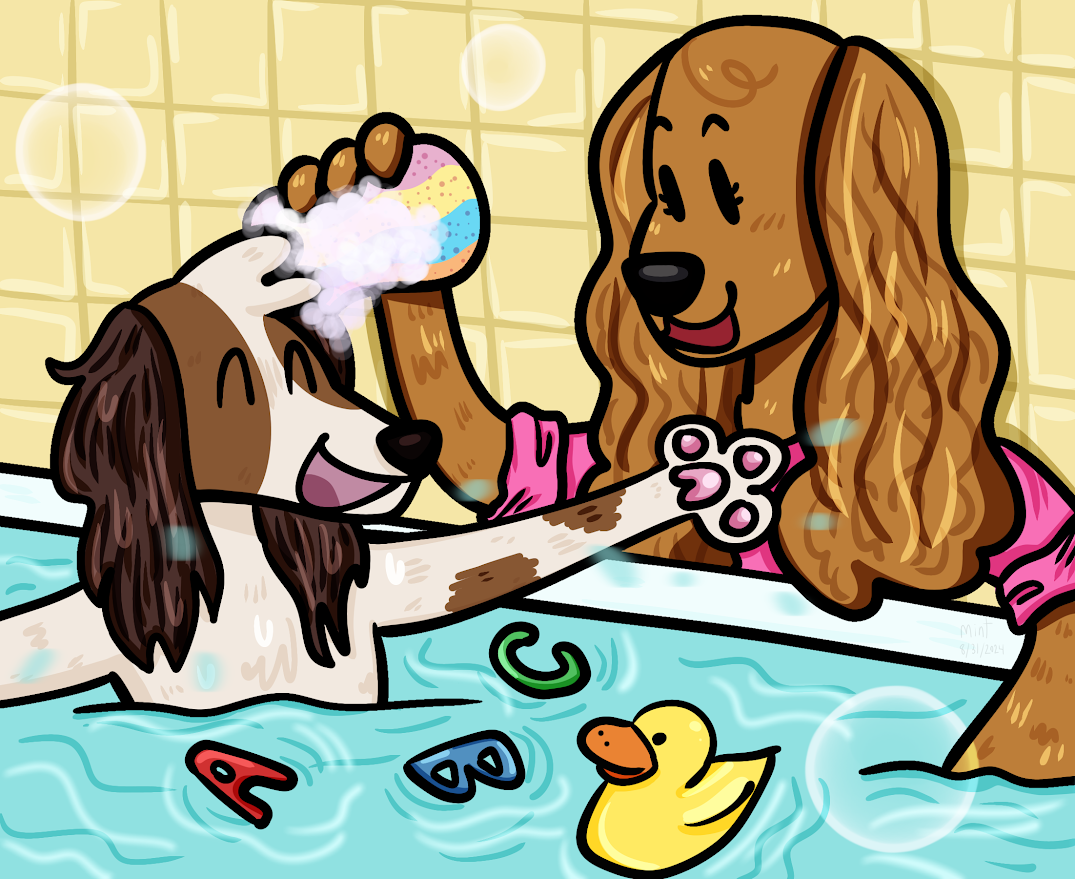 Bathtime for Cookie!