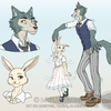 Artcrap: Legosi & Haru From Beastars