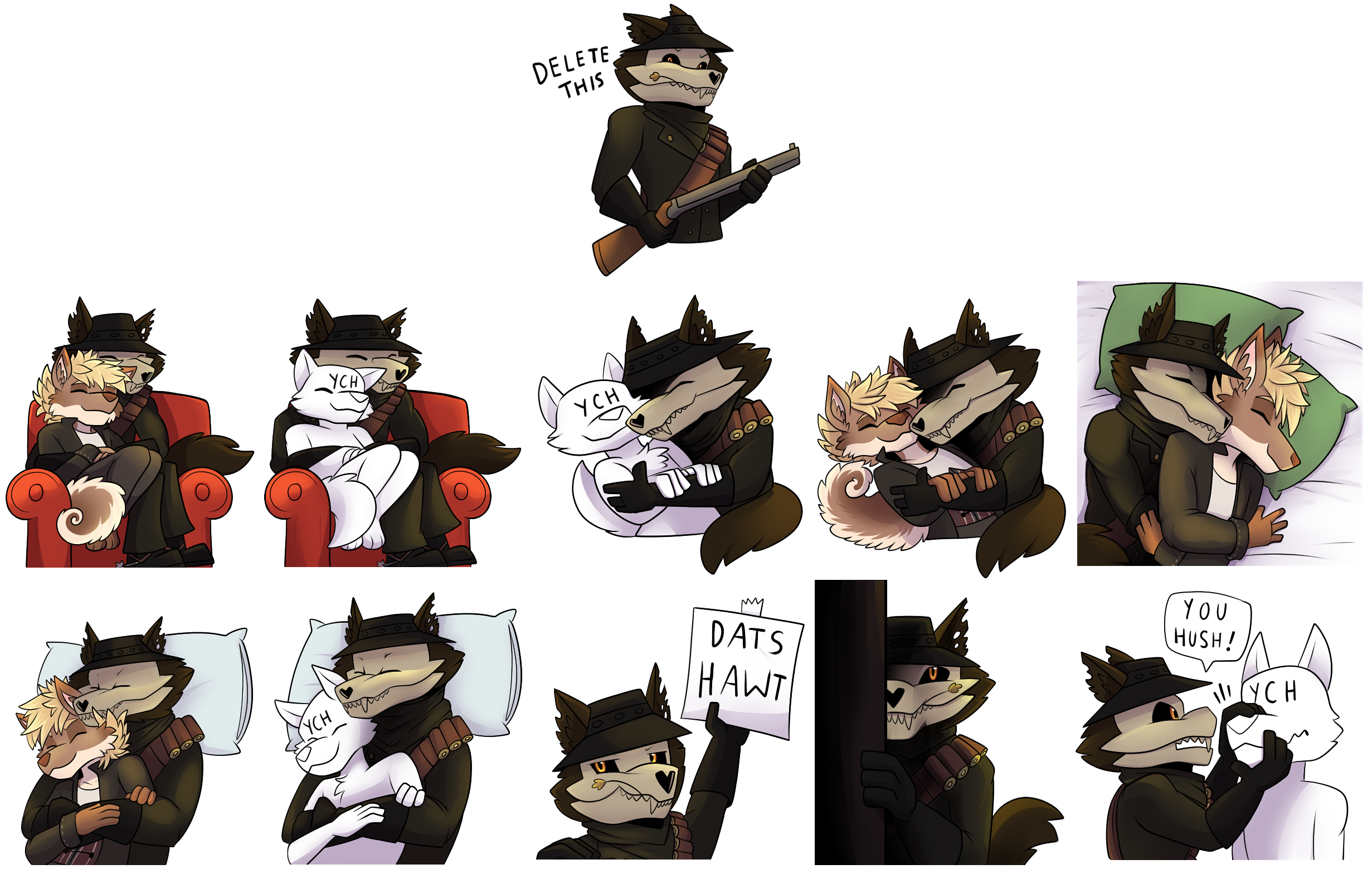 Commission: Bandit Telegram Stickers 06