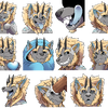 Commission: Relbern Sticker Set 02