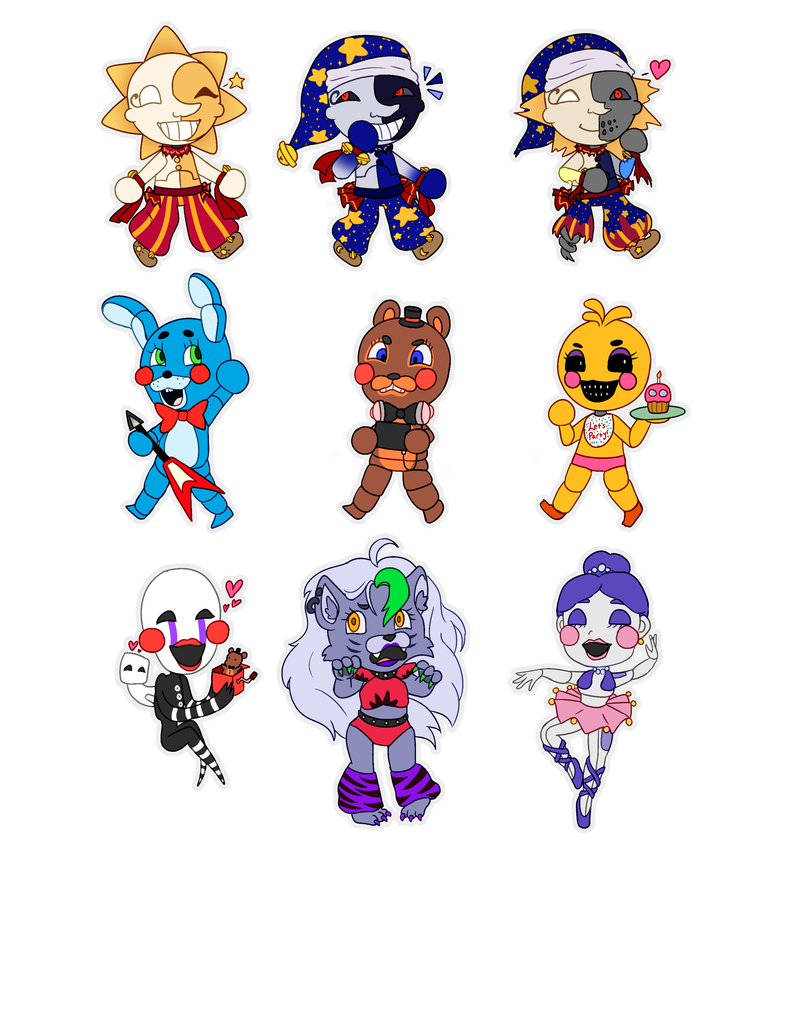 FNAF stickers