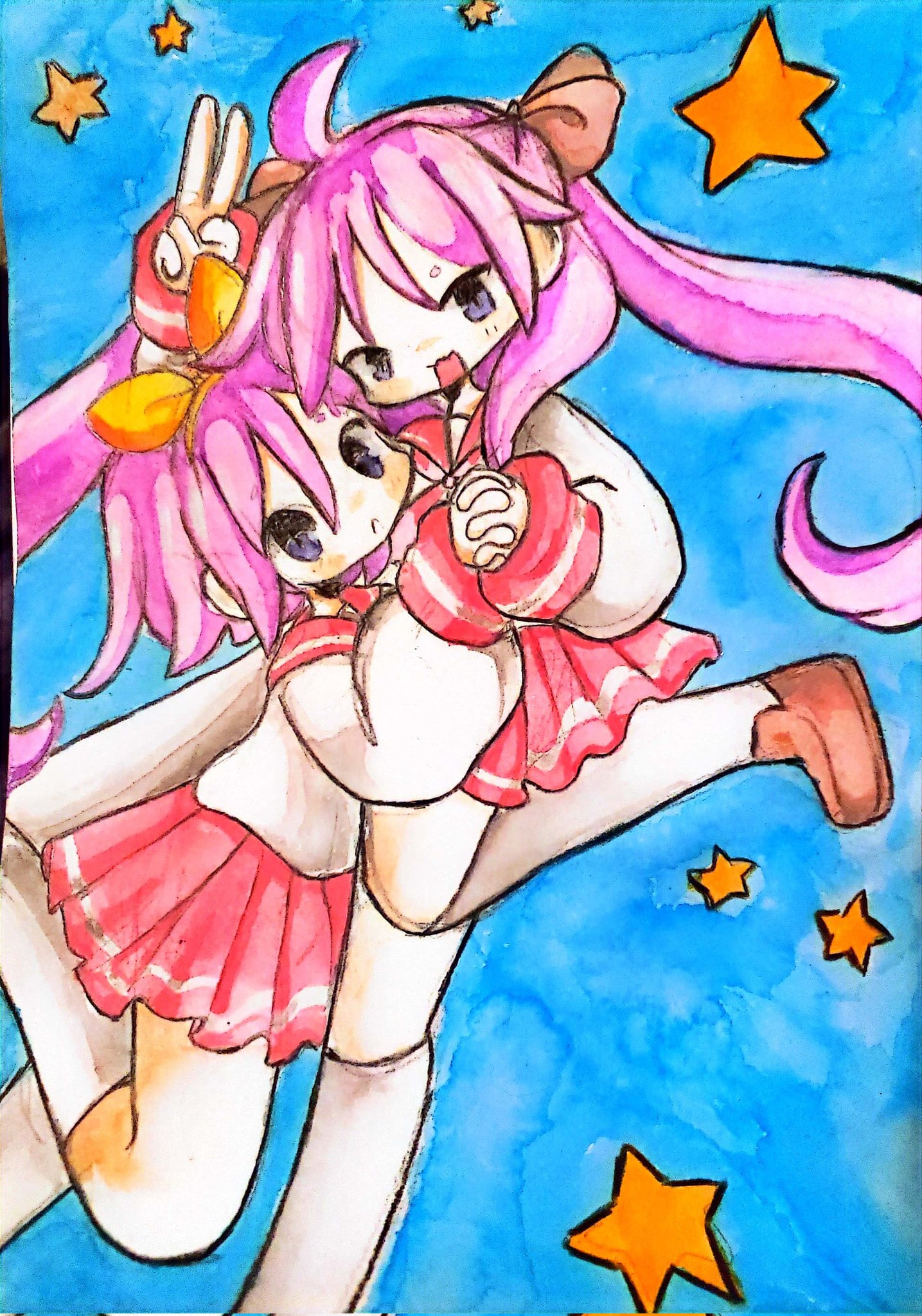 hiragii twins - watercolour