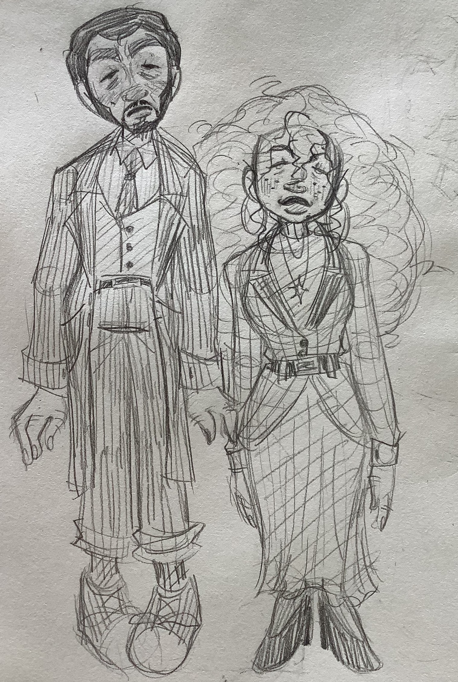 Martin GreyWhinder/Mari Faucher art style experiment (Harmony and Horror)