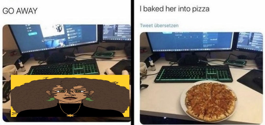 I baked her into a pizza (Harmony and Horror)