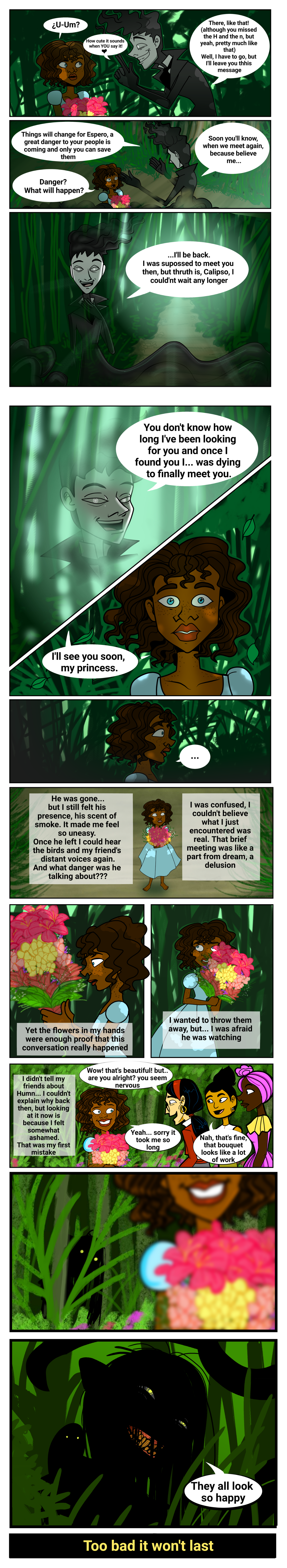 Espero page 7: Great danger.