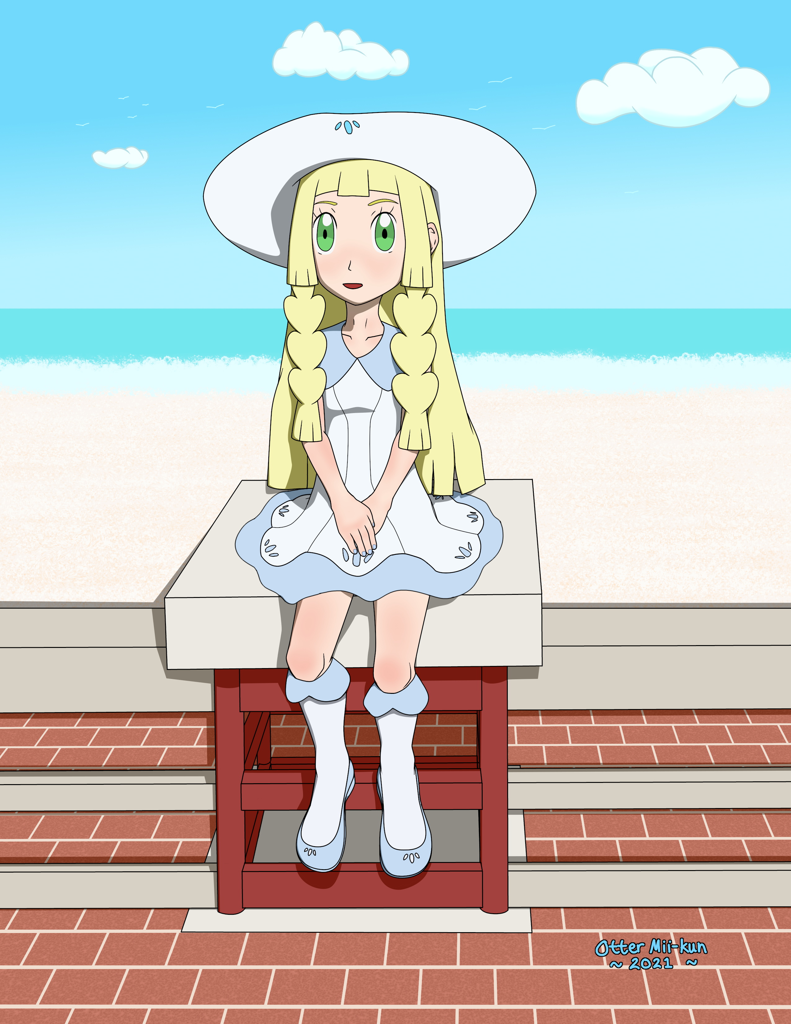 Lillie near the beachfront