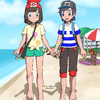 Selene and Elio's beach walk