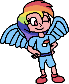 Human Rainbow Dash