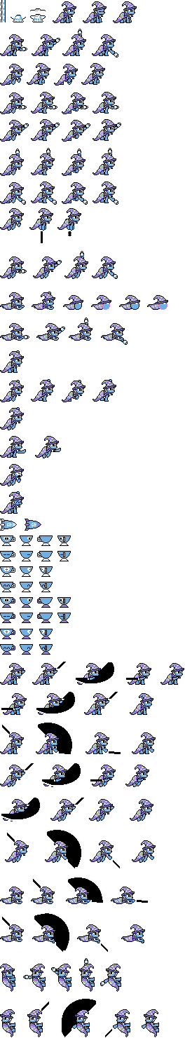 Mega Pony style Trixie Lulamoon sprite sheet