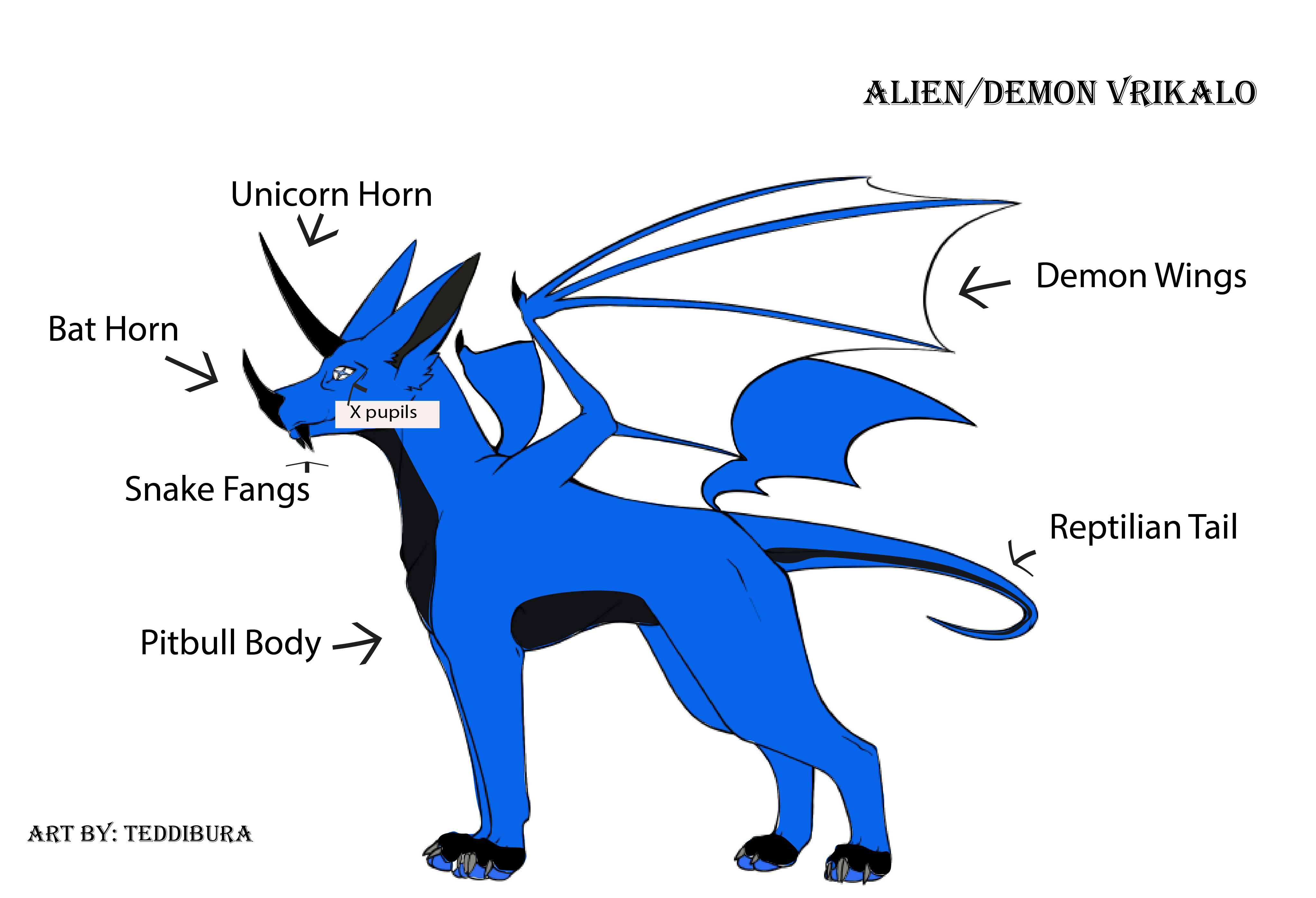 Demon/Alien Vrikalo Hybrid Anatomy