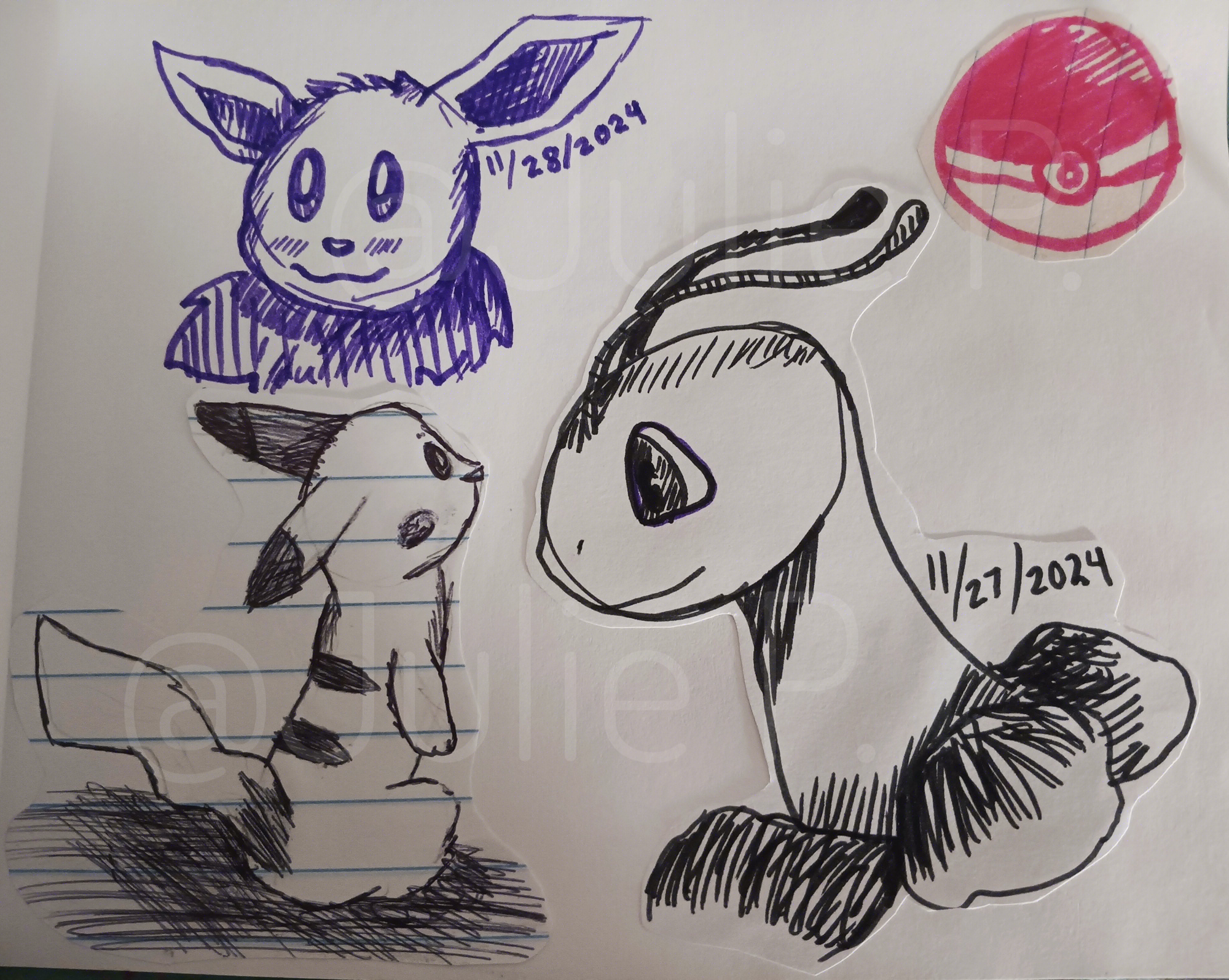 Various Pokemon Sketches