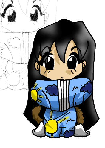 chibi Zuci in a kimono