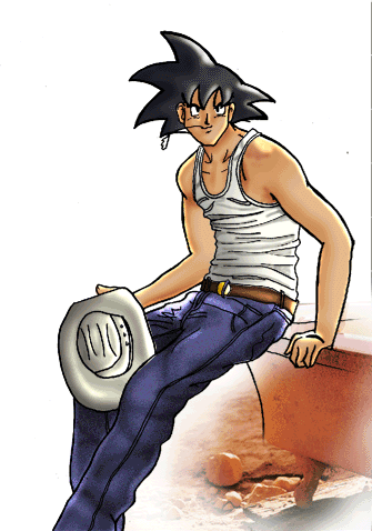 Gokou as'a cowboy