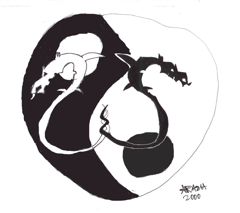 Dragon ying yang