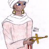 Shadi, pointing the Millennium Ankh (or Key) at someone