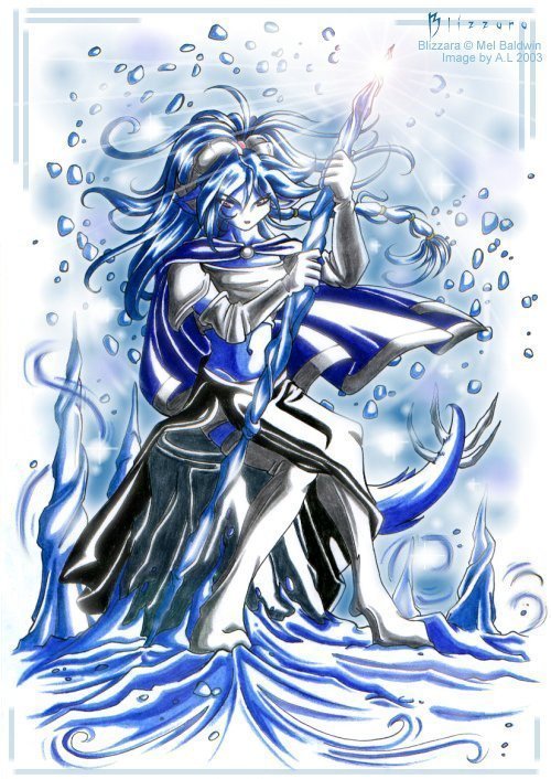 Blizzara, ice demon!