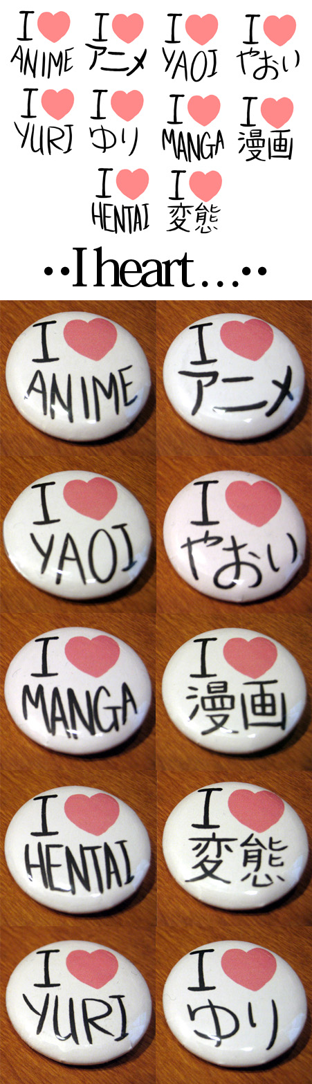 Otaku Button Set