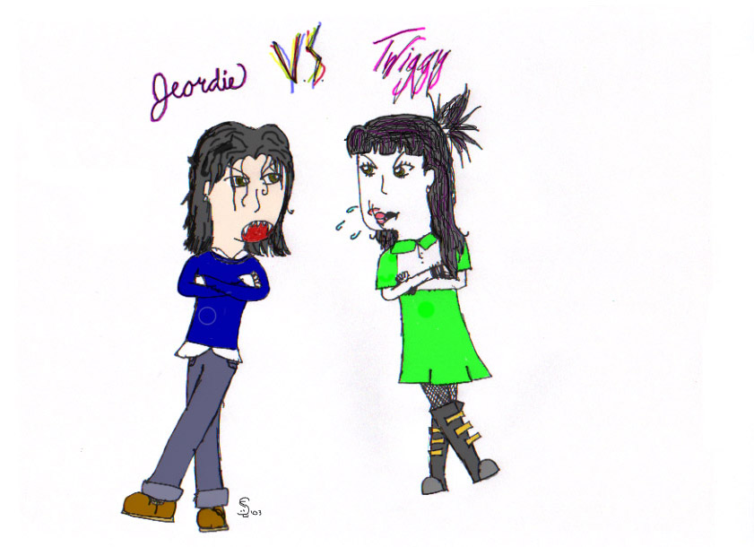 Twiggy Vs. Jeordie