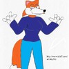 Jackie the sly vixen, computer colored