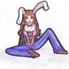 Christie as a bunny