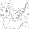 Flareon, Jolteon, and Vaporeon