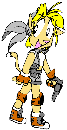 Metal Slug 2's character, Eri! (furryized)