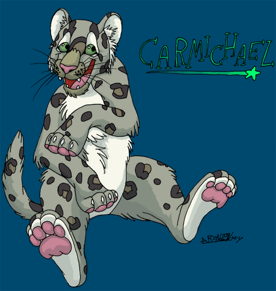 Carmicheal the Plushie Snowleopard