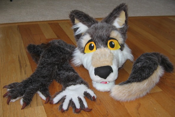 Grey Wolf Partial Suit