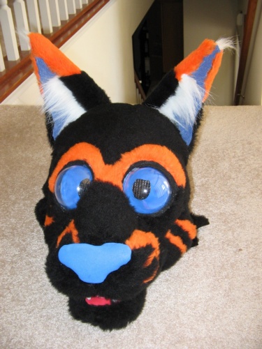 'Halloween Cat' fursuit head