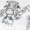 Tomb Raider Iris and sidekick Rayman