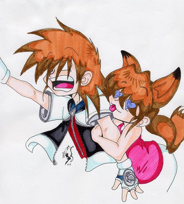 me and Sora man I look hot!