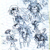 Kingdom Hearts doodles -- boredom